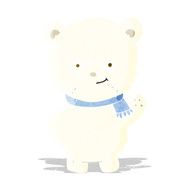 cute cartoon polar bear N6