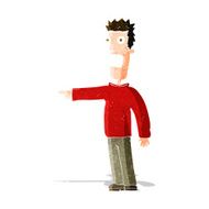 cartoon terrified man N101