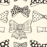 Set of bows hand drawn N5