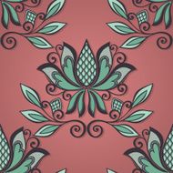 Seamless Floral Pattern (Vector) Hand Drawn Texture N64