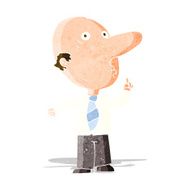 cartoon bald man asking question N3
