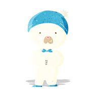 cartoon little polar bear N3