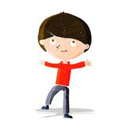 cartoon excited boy N50