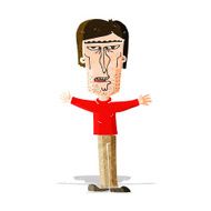 cartoon angry man N42