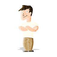 Cartoon muscular man N4