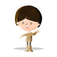 cartoon unhappy boy N16