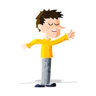 cartoon happy man reaching N3