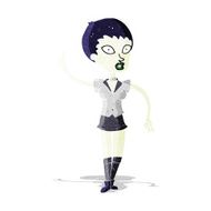 cartoon halloween girl N6