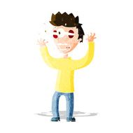 cartoon terrified man N102