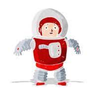 cartoon space man N23