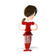 Cartoon Waitress N15