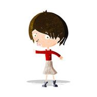 cartoon woman raising eyebrow N5