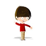 cartoon boy with question N10