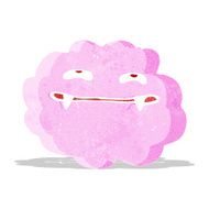 cartoon pink fluffy vampire cloud