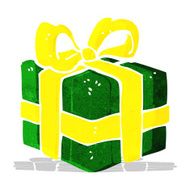 cartoon christmas present N32