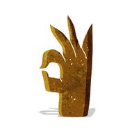 cartoon okay hand gesture N5