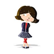 cartoon happy girl N31