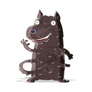 cartoon happy dog N25