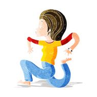 cartoon woman running N3
