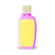 cartoon pink drink bottle