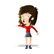 cartoon woman playing it cool N3
