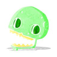 cartoon spooky skull N60