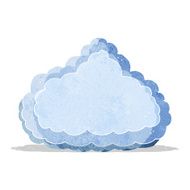 cartoon decorative cloud N9