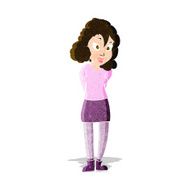 cartoon confused woman N50