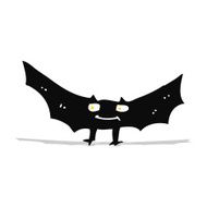 cartoon spooky vampire bat N10
