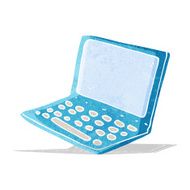 Cartoon Laptop Computer N12