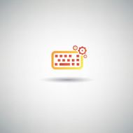 Keyboard symbol vector