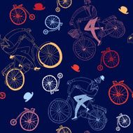Happy cyclist pattern