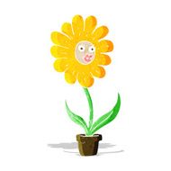 cartoon flower N187