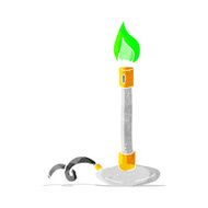 cartoon bunsen burner N7