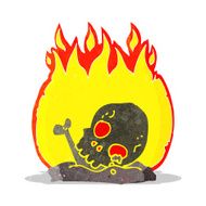 cartoon burning old bones N2