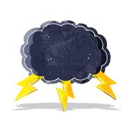 cartoon cloud and lightning bolt symbol N3