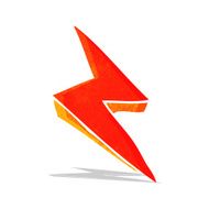 cartoon lightning bolt symbol N8