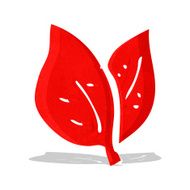 cartoon leaves symbol N3