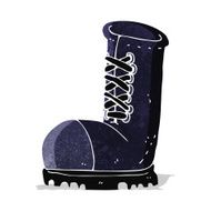 cartoon old work boot N3