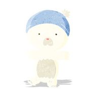 cartoon cute polar bear N11