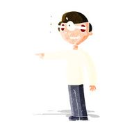 cartoon staring man N17