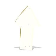 cartoon wood arrow symbol