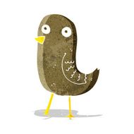 funny cartoon bird N72