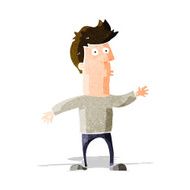cartoon surprised man N41