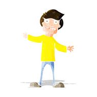cartoon surprised man N43