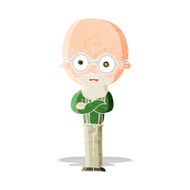 cartoon annoyed old man N18