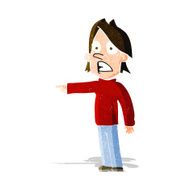 cartoon surprised man N45