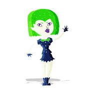 cartoon pretty vampire girl N8