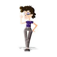 cartoon woman ignoring N6