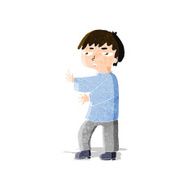 cartoon man gesturing N10